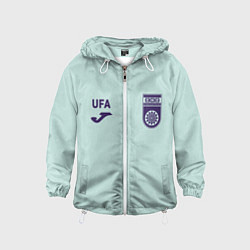 Детская ветровка Фк Уфа - мятный цвет и текстура