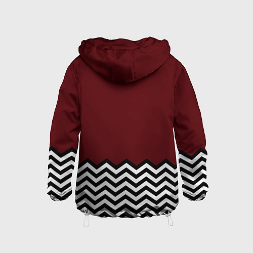 Детская ветровка Твин Пикс - лого / 3D-Белый – фото 2