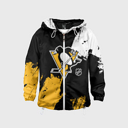 Детская ветровка Питтсбург Пингвинз - брызги