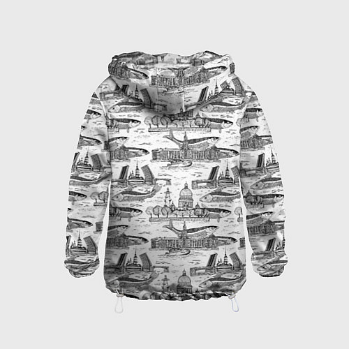 Детская ветровка Питер и корюшка / 3D-Белый – фото 2