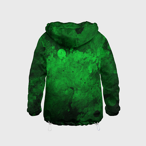 Детская ветровка Абстракция - green acid stains / 3D-Белый – фото 2