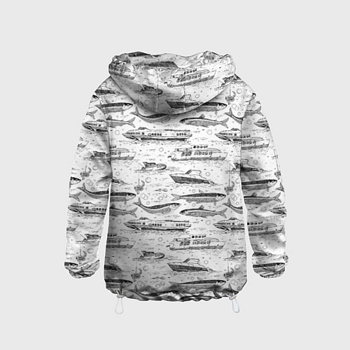 Детская ветровка Корюшка и водный транспорт / 3D-Белый – фото 2