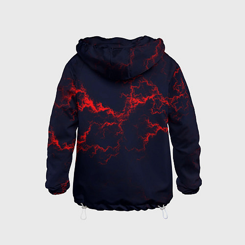 Детская ветровка Lightning red glow / 3D-Белый – фото 2