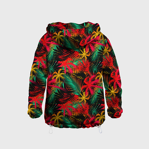 Детская ветровка Palm yellow red / 3D-Белый – фото 2