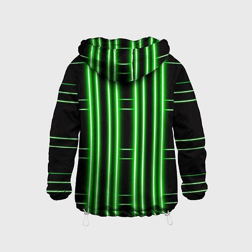 Детская ветровка Neon green / 3D-Белый – фото 2