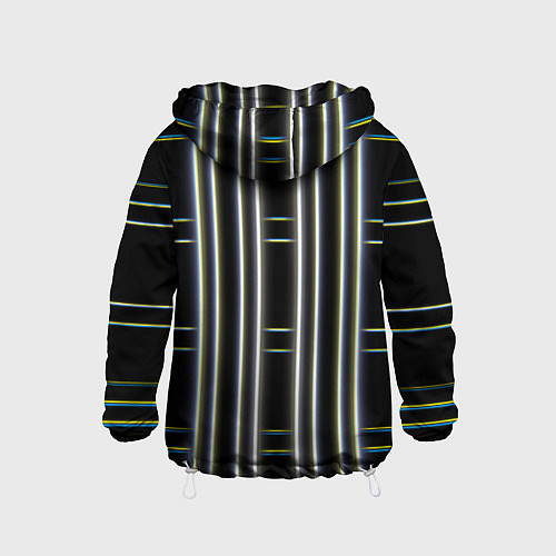 Детская ветровка Neon yellow blue white / 3D-Белый – фото 2
