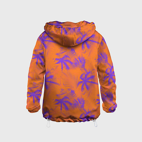 Детская ветровка Palm orange / 3D-Белый – фото 2