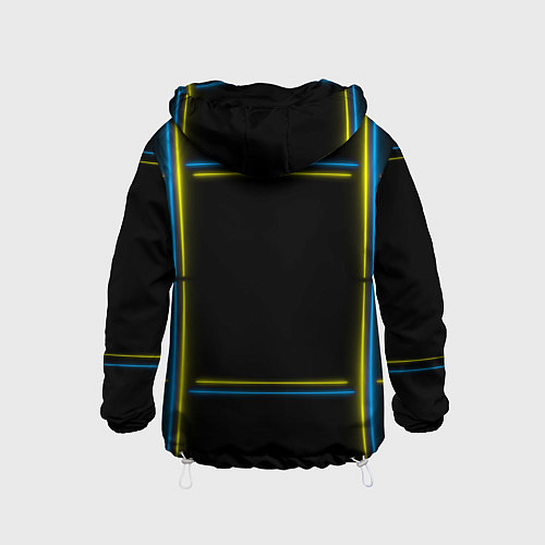 Детская ветровка Neon yellow blue / 3D-Белый – фото 2