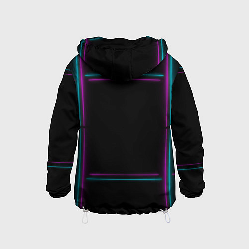 Детская ветровка Neon pink light blue / 3D-Белый – фото 2