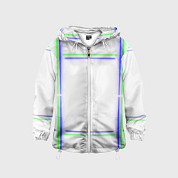 Детская ветровка Neon white green light blue