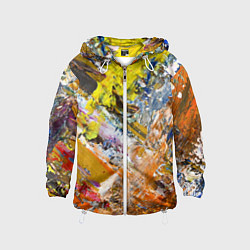 Детская ветровка Живая Абстракция: Поток Цветов и Форм в Постоянном