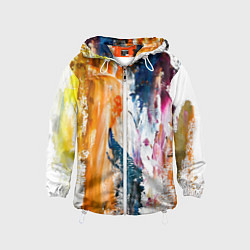 Детская ветровка Разноцветные мазки кисти на палитре художника