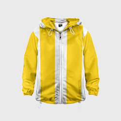 Детская ветровка Color yellow white line