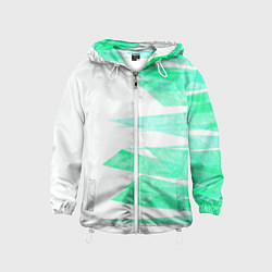 Детская ветровка Color white light blue strip
