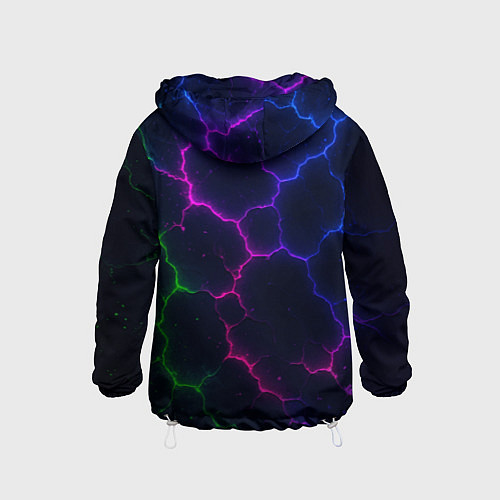 Детская ветровка Неоновый разлом / 3D-Белый – фото 2