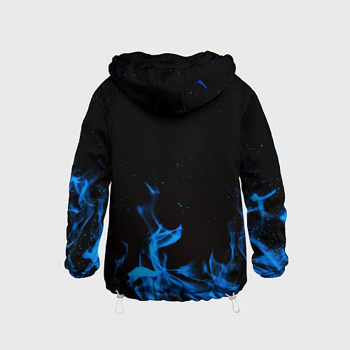 Детская ветровка Дум огонь лого / 3D-Белый – фото 2