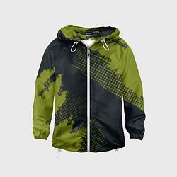 Детская ветровка Абстрактная текстура в зеленом