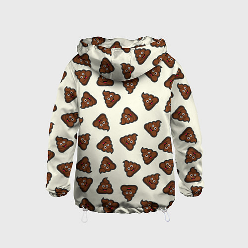 Детская ветровка Нашивки какашки / 3D-Белый – фото 2