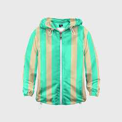 Детская ветровка Color blue beige stripes