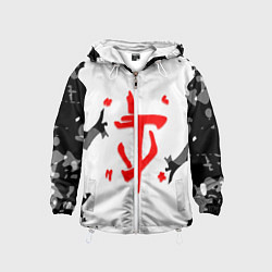 Детская ветровка Doom лого камуфляж текстура