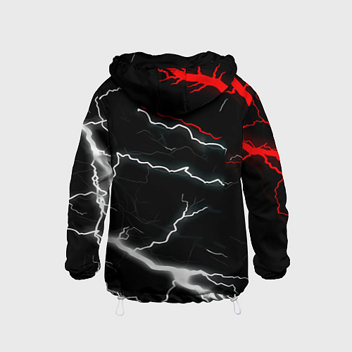 Детская ветровка Doom шторм текстура / 3D-Белый – фото 2