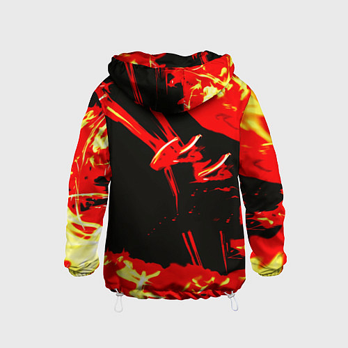 Детская ветровка Doom огненный / 3D-Белый – фото 2
