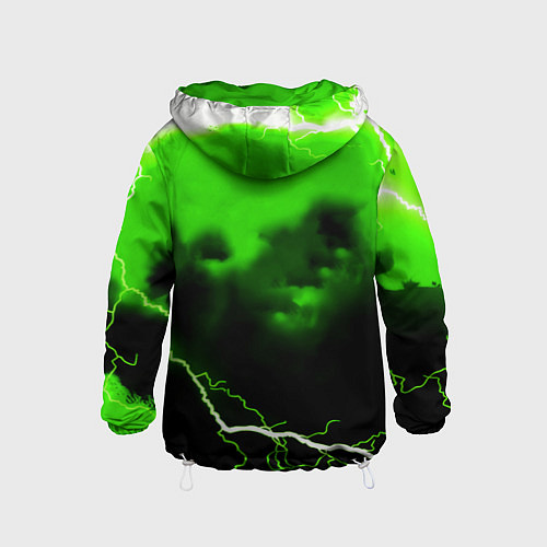 Детская ветровка Doom шторм кислотное лого / 3D-Белый – фото 2