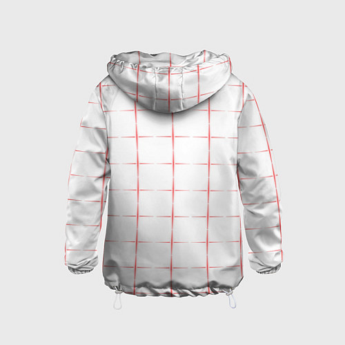 Детская ветровка Color white red crosses / 3D-Белый – фото 2