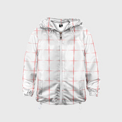 Детская ветровка Color white red crosses