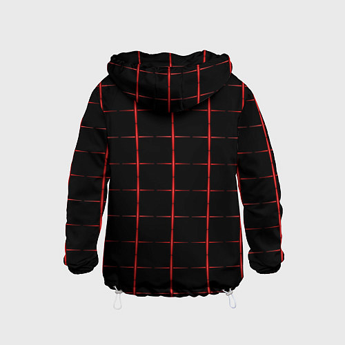 Детская ветровка Color black red crosses / 3D-Белый – фото 2