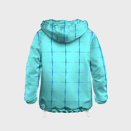 Детская ветровка Сolor blue line / 3D-Белый – фото 2