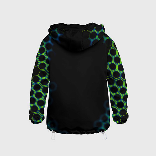 Детская ветровка Doom соты кислотное лого / 3D-Белый – фото 2