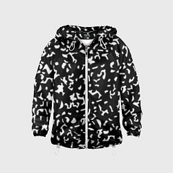 Детская ветровка Черный камуфляж