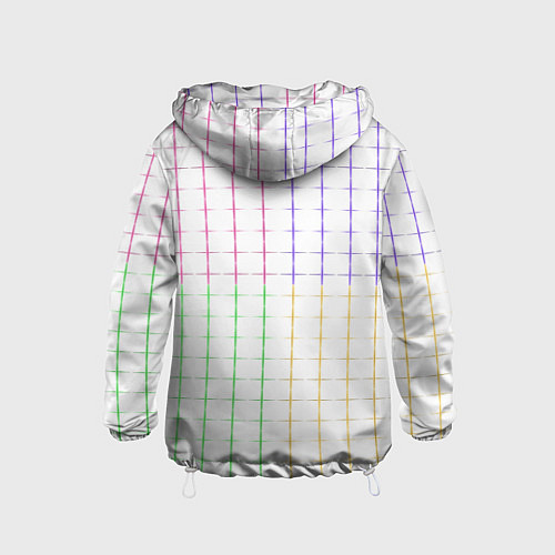Детская ветровка Color white multicolored stripes / 3D-Белый – фото 2