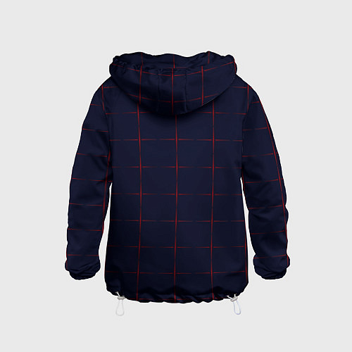 Детская ветровка Color dark blue red crosses / 3D-Белый – фото 2