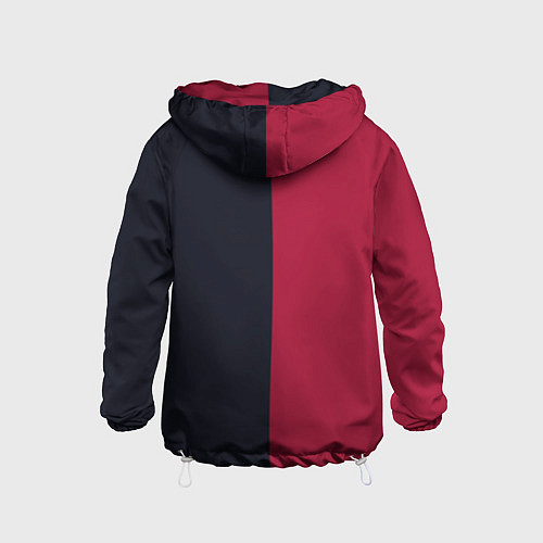 Детская ветровка Солнце красно-синее / 3D-Белый – фото 2