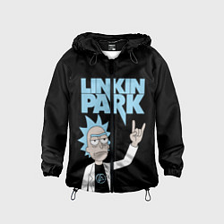 Детская ветровка Linkin Park и Рик Санчес из Рик и Морти