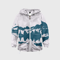 Детская ветровка Лес и озеро