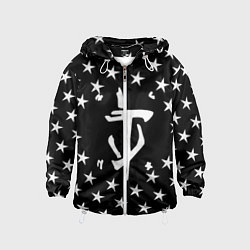 Ветровка с капюшоном детская Doom star, цвет: 3D-белый