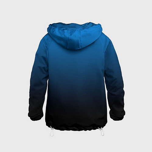 Детская ветровка Blue gradient / 3D-Белый – фото 2