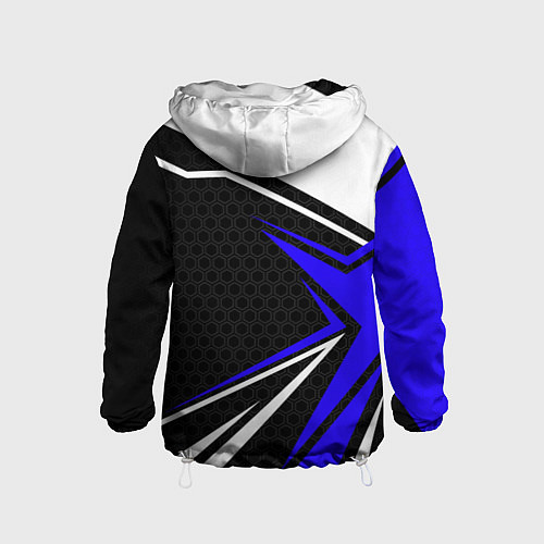 Детская ветровка Субару - blue sport / 3D-Белый – фото 2