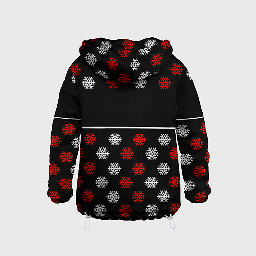 Детская ветровка Doom winter pattern steel / 3D-Белый – фото 2