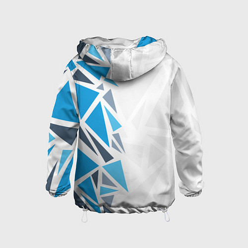 Детская ветровка Субару - фрагменты / 3D-Белый – фото 2