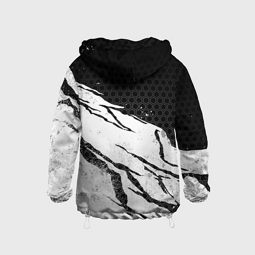 Детская ветровка Федерация бокса России - белый затертый / 3D-Белый – фото 2