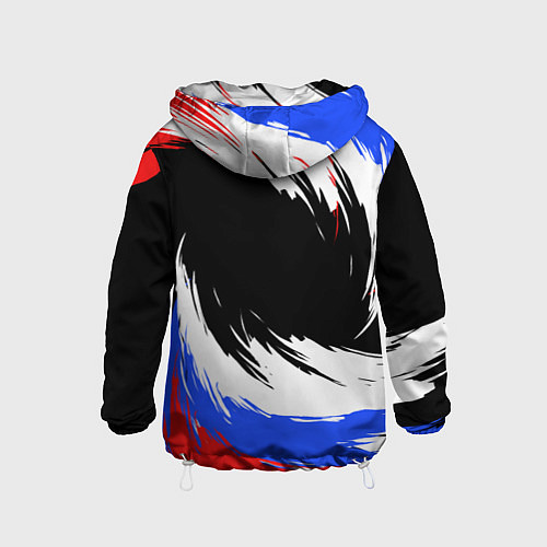 Детская ветровка Федерация бокса РФ - краска / 3D-Белый – фото 2