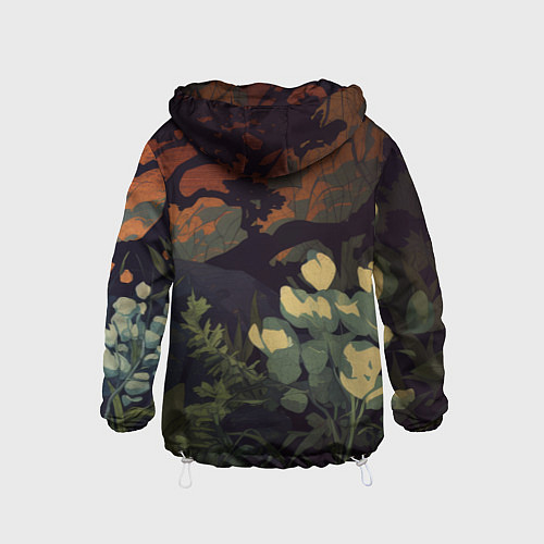 Детская ветровка Металл арт - долина - череп / 3D-Белый – фото 2