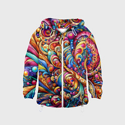 Детская ветровка Красочный абстрактный паттерн - нейроарт