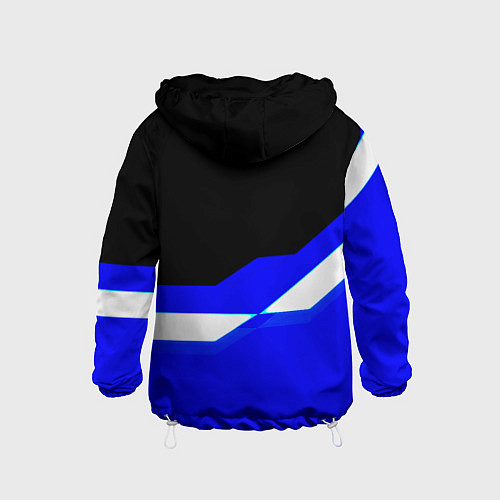 Детская ветровка Лестер Сити спорт геометрия / 3D-Белый – фото 2