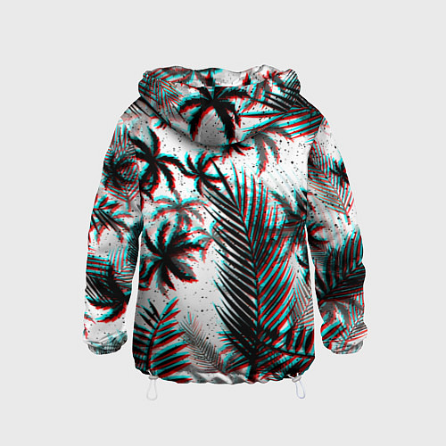 Детская ветровка Ajax тропики глитч / 3D-Белый – фото 2