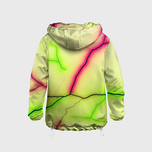 Детская ветровка Multicolored lightning / 3D-Белый – фото 2